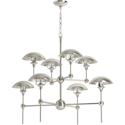 Lustre linéaire moderne Spoutnik à 8 lumières Vorleigh