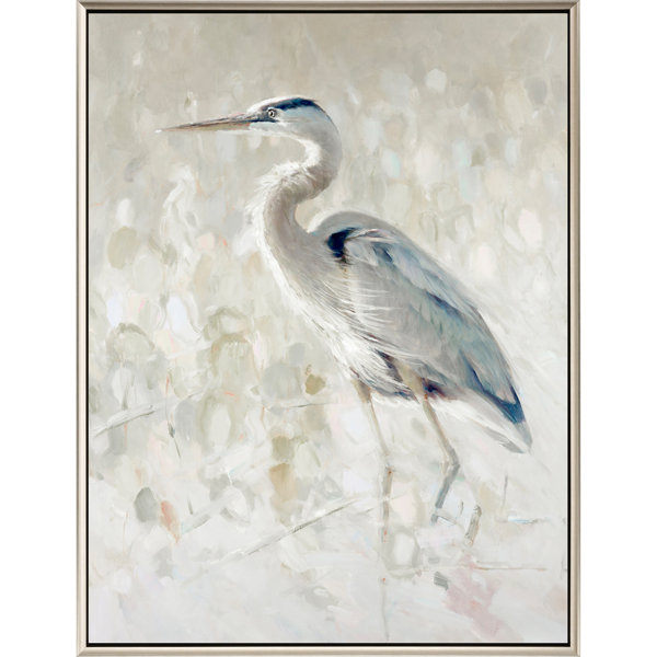 Bright Heron Bird Sketch II Wrapped Canvas Giclee Art Print Wall Art - Wall  Decor - Artwork