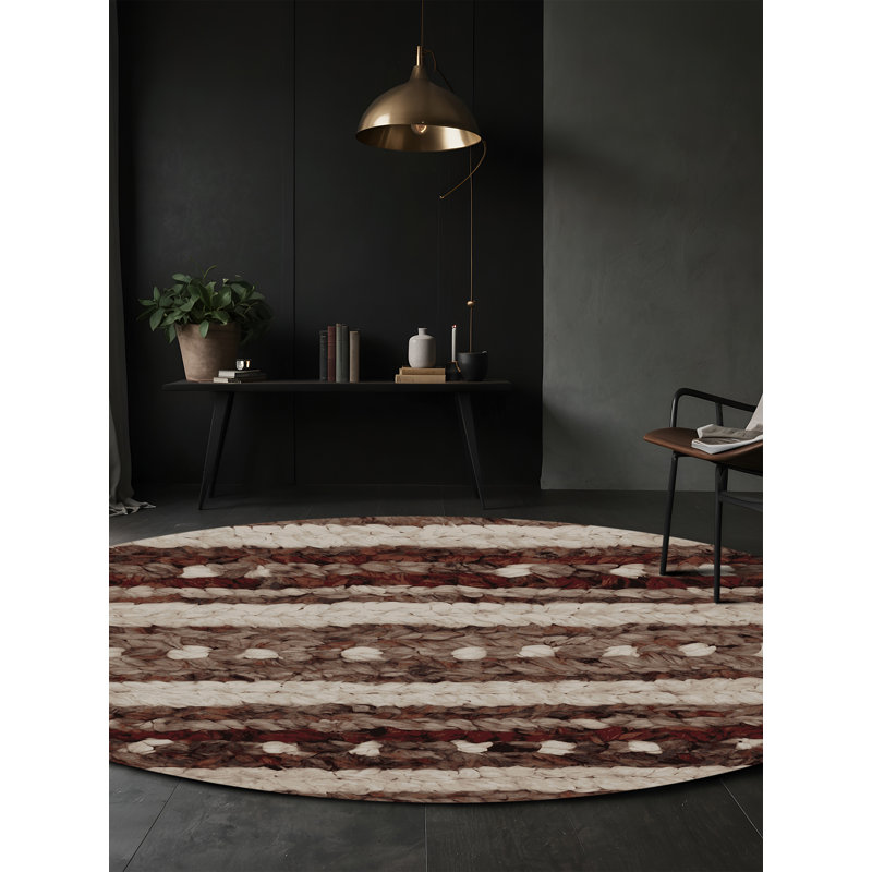 Silky Soft Plush Black Area Rug, Round 7'