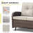 Braxleigh 50" Wide Wicker Outdoor Patio Loveseat Glider with Cushions-810716981-866380204
