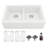 Karran Quartz 34'' X 21-1/4'' 50/50 Double Bowl Farmhouse/Apron Front Kitchen Sink Kit-49947602
