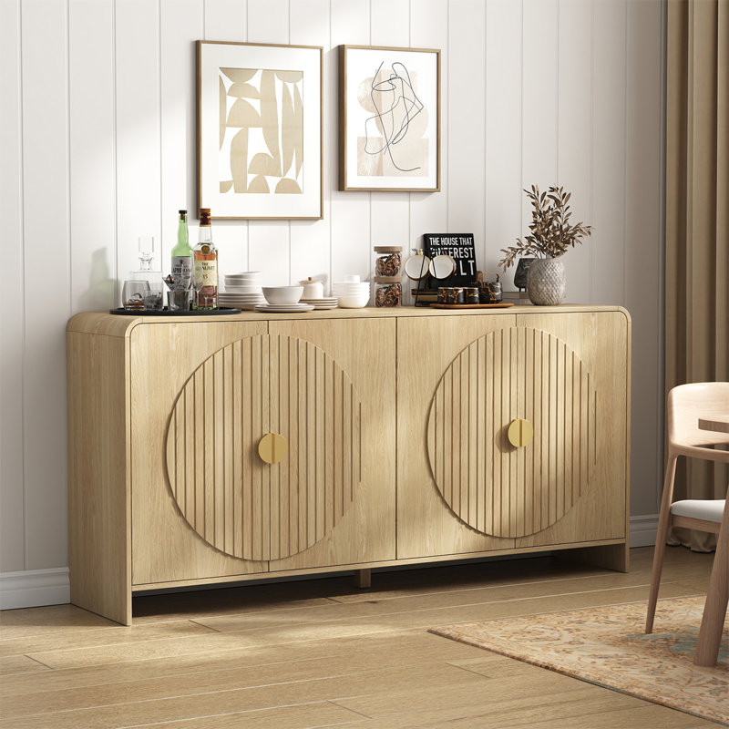 Buffet 4 portes Ludlow, Naturel