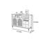 Vitrine en rotin mi-antique-120836520