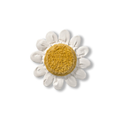 Floor Cushion White Daisy