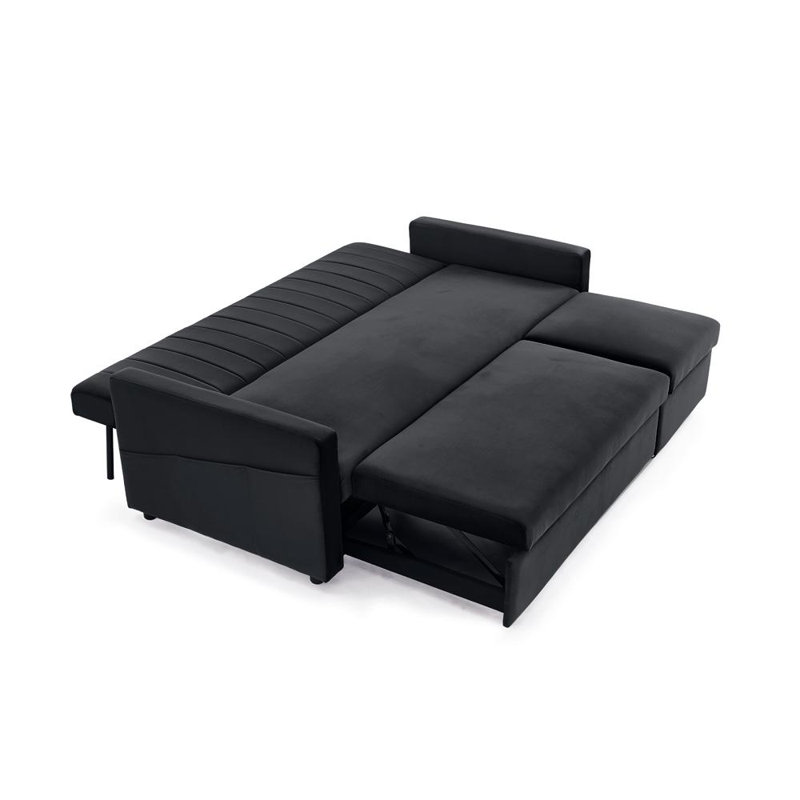 Aamyah 3 Seater Velvet Sofa Bed