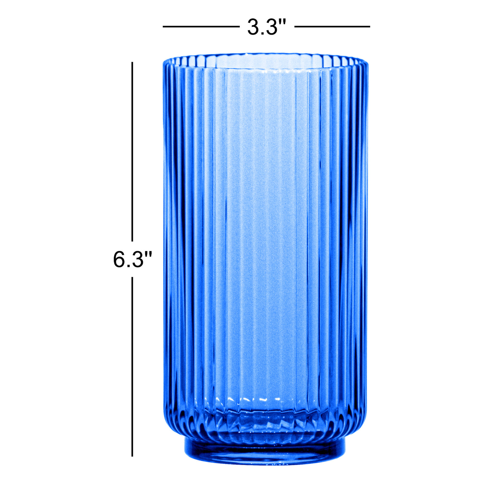 Indra Acrylic Drinking Glass, Blue, 22oz.