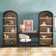 Sitarski 3 Piece Curved Waterfall Writing Desk with Open Arch Bookcases