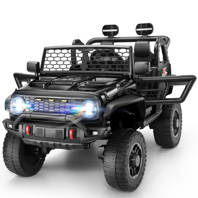 12V Ride On Toys, Kids Atv 4-Wheeler, Led Lights, Mp3 Player