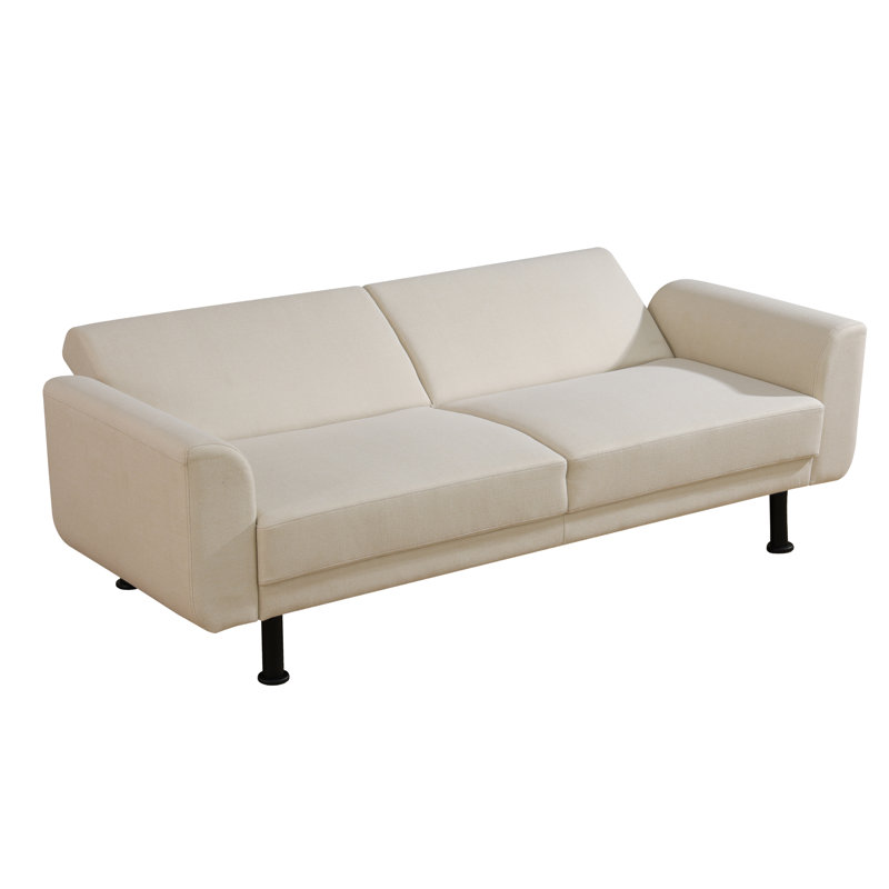 Tav Upholstered 79.5'' Sleeper Sofa, Beige