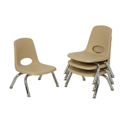 Ensemble de 4 chaises empilables 8 "avec glissières pivotantes