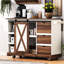- Îlot de cuisine de style 55,5 po, abattant, étagère à épices, tiroirs de rangement et tablettes d'organisation de salle à manger,-2122898318