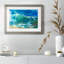 Green Flash - reproduction encadrée rustique avec tableau mat-209102689-209102687