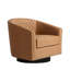 75.2Cm Wide Tufted Swivel Barrel Chair-914459162