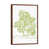 Classic Brown Wood Floater Framed