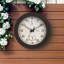Horloge murale intérieure / extérieure à quartz Chrisman