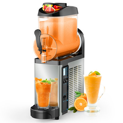 12l Commercial Slushy Machine - Stainless Steel Smoothie Frozen Drink Maker & Margarita Machine For Cocktails, Juices, And Alcohol Beverages