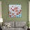 " Red And Blue Flower Field "