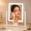 Makeup Mirror with Lights, 25 x 30 cm Light Up Vanity Mirror with 3 Colour Lighting Modes,White