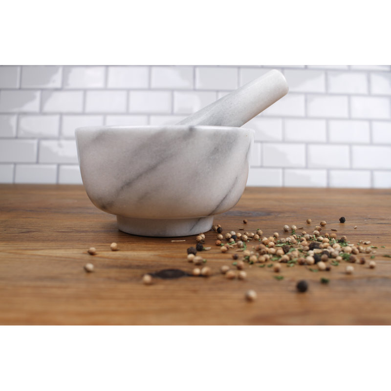 Marble Mortar And Pestle Set