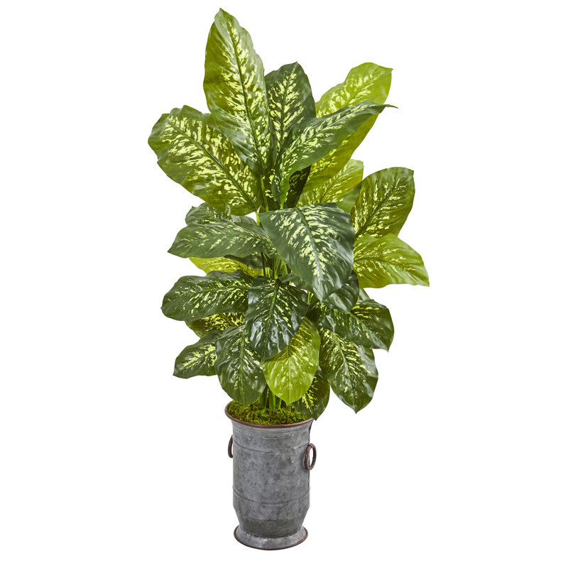 Plante dieffenbachia artificielle en pot de fleurs