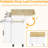 Rolling Kitchen Island with Storage Cabinet, Kitchen Island with Drop Leaf, Tilt Out Trash Cabinet-232975182