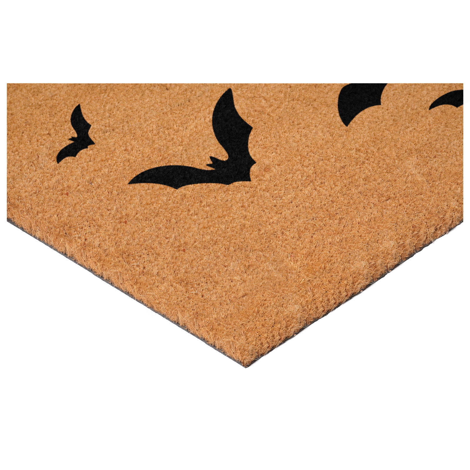 Bat Halloween Doormat, 24" x 36", 17" W x 29" L