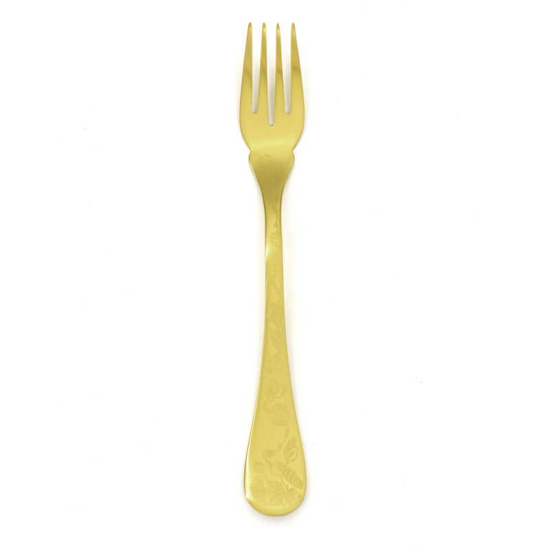 Venere Fish Fork, Ice Gold
