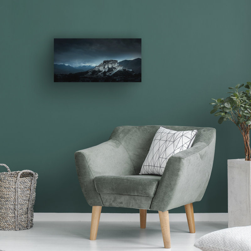 Art sur toile, Palais de Qiye Pocala, H 10 po x l 19 po