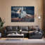 «Majestic Horse Golden Sunset Contemporary Horse», art mural