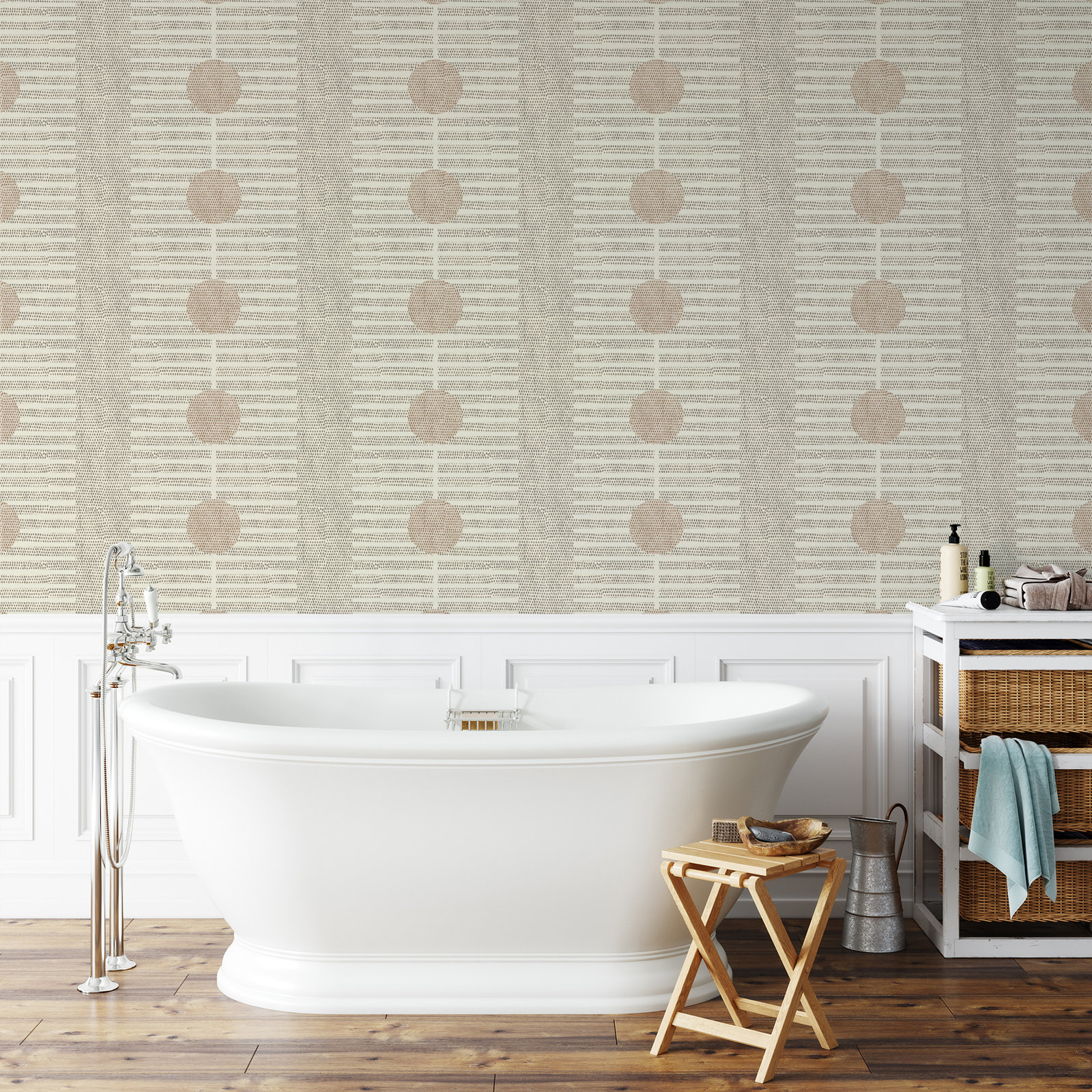 Nomalanga Self-Adhesive Wallpaper, Linen, Non-pasted