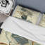 Gold Glam Squares VII - Ensemble de housse de couette abstrait - Microfibre de polyester-50573529