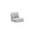 Versatile 1-Seat Sofa-Bed, Grey | 100% Metal Frame, 100% Polyester Fabric | Dimensions: 26 x 23.6 x 26 inches | High DNS Foam Inner Structure, 5-Level Adjustable Backrest, Converts Easily | Max Weight Capacity: 220 lbs | Scandinavian Design-1788804142