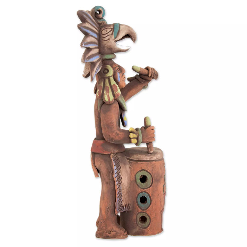 Figurine de batteur Fazli Aztec Huehuetl