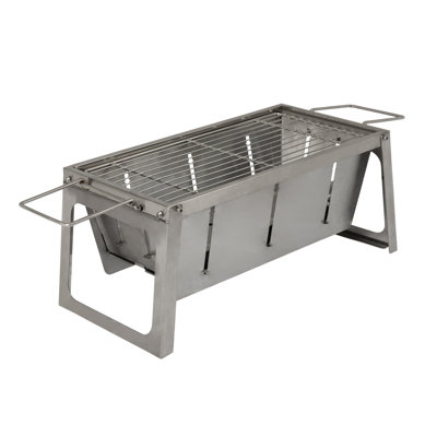 Barbecue au charbon pliable Fire Sense, acier inoxydable, grille à charbon et sac de transport inclus