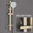 Modern Dual-Function Bath Tap Set,Includes a 3-function Hand Shower,Wall Mounted Rainfall Shower Fixtures with Piano Keys-118318682