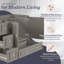 Meuble-lavabo simple Williamsburg (L) 48 po x l 21,3 po x H 34 po (base seulement), gris-92719058