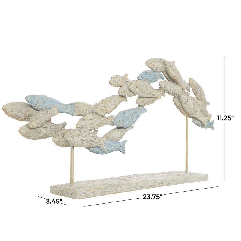 Sculpture bleu clair Watheroo Polystone