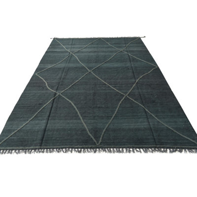 Tapis vert olive 7 x 7