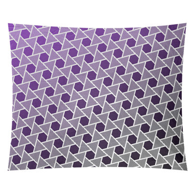 Tapisserie murale hexagonales et triangles