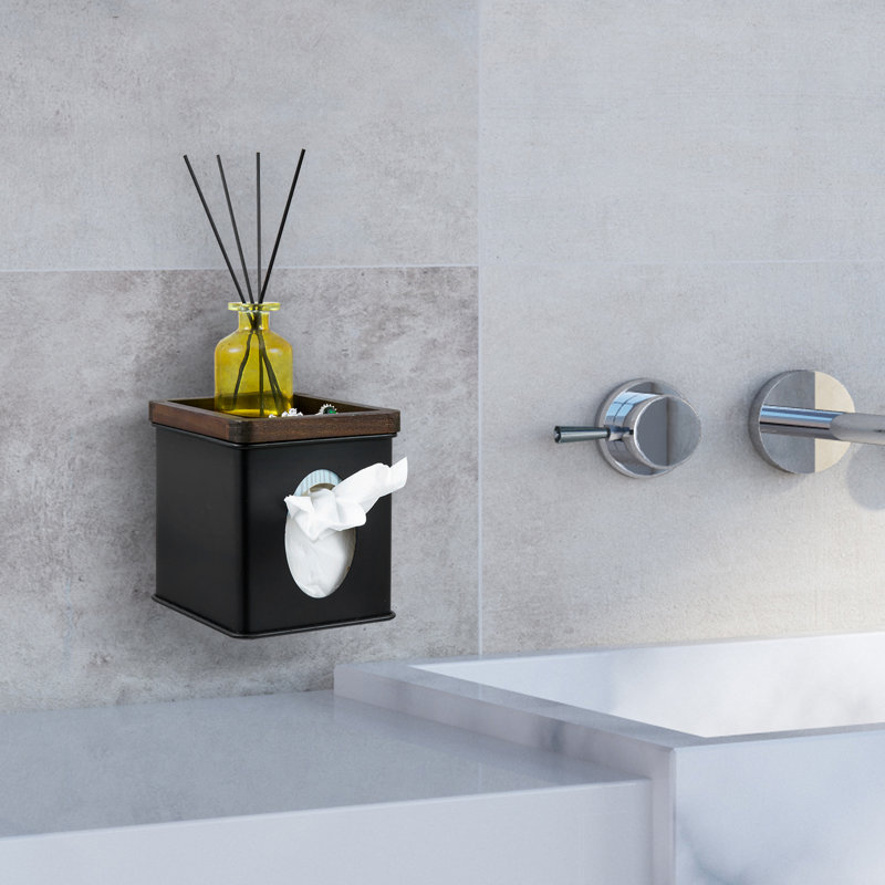 Bathroom Square Facial Tissue Box Cover