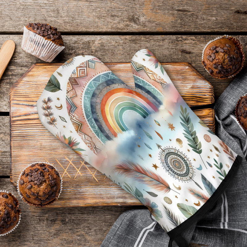 Boho Spectrum Oven Mitt Cotton Twill