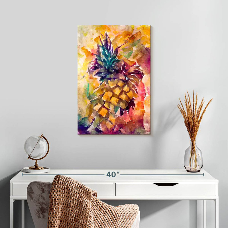 Yarlin Colourful Pineapple, 24" H x 16" W