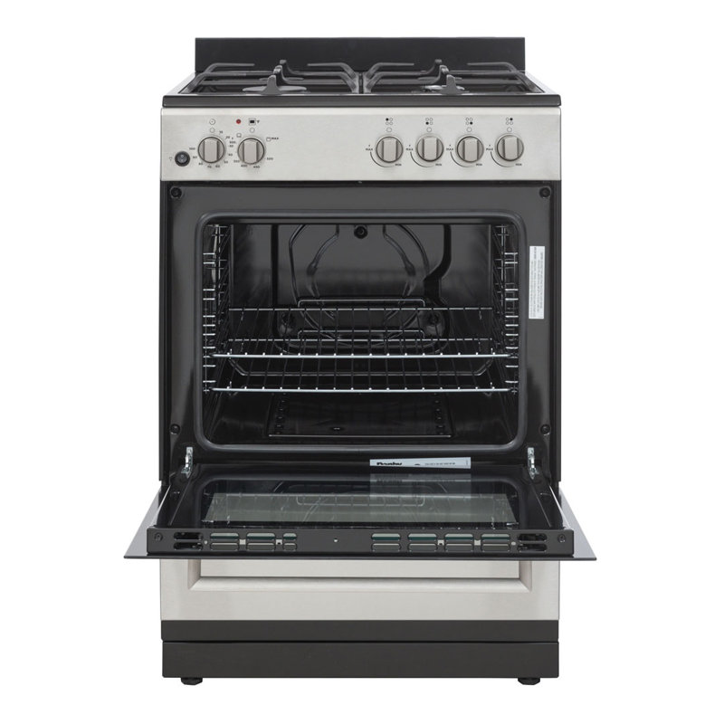 Cuisinière à gaz autoportante de 61 cm de large et de 76 litres avec tiroir de rangement