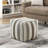 Square Pouf Multi-Color Jacquard Fabric Upholstered Ottoman, Non-Slip Floor Pouf, Bean Bag Chair-150969639