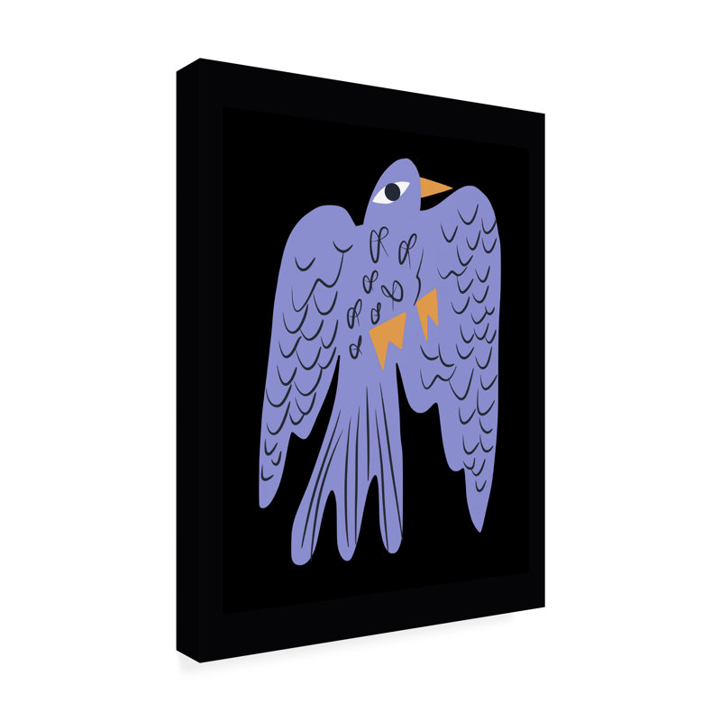 «Little Dean Blue Bird», art sur toile, H 35 po x l 47 po
