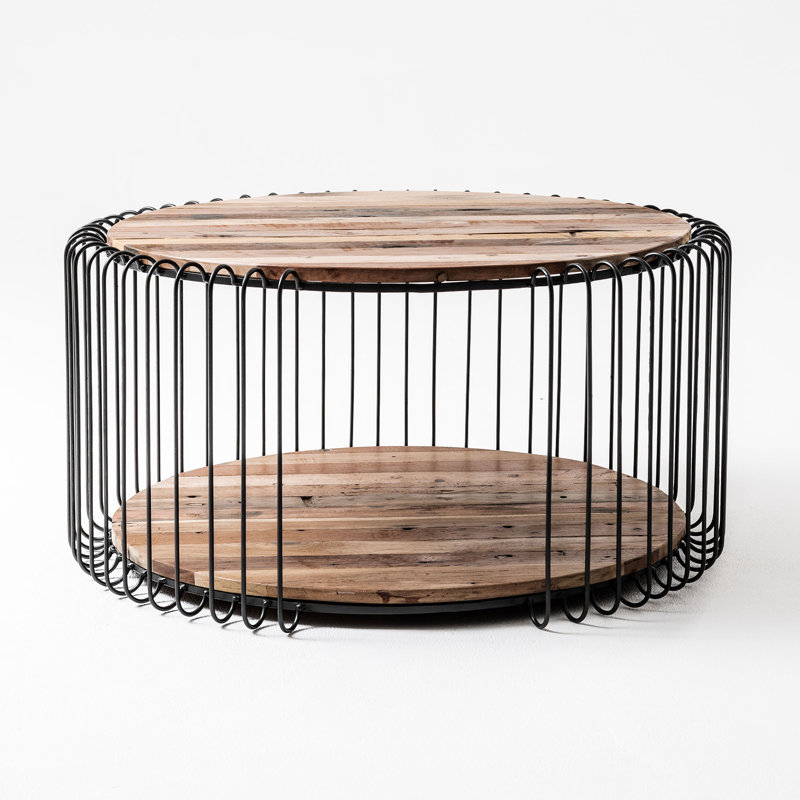 Table basse avec rangement Timmy Foor, H 15,75 po x L 31,5 po x l 31,5 po