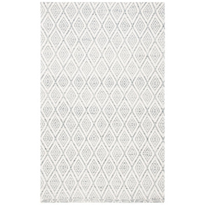 Karaline Hand Woven Wool And Cotton With Latex Geometric Rug