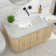 Kichae 28" L Glossy Ceramic Rectangular Undermount Bathroom Sink with Overflow