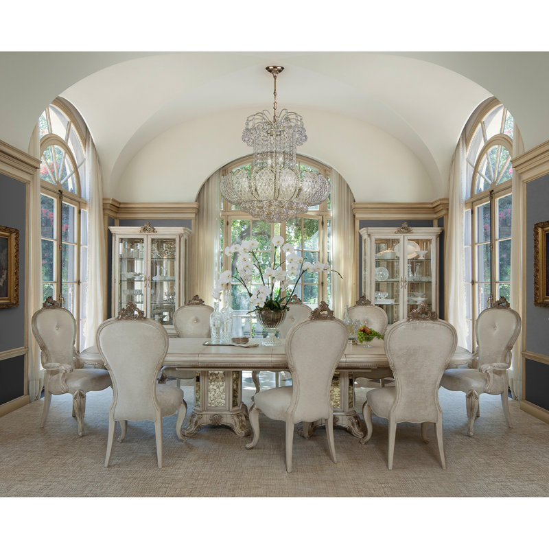 Platine De Royale Champagne Dining Table, Champagne