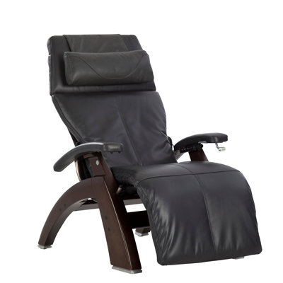 Human Touch Perfect Chair PC420 Classic Manual Plus Zero Gravity Recliner Performance Upholstery Package Dark Walnut Base